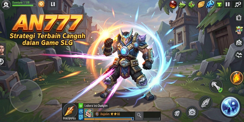 Tampilan gameplay dinamis dalam AN777 yang penuh strategi.