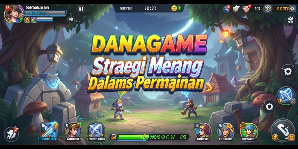 Tampilan gameplay menarik dari DANAGAME yang menampilkan pertempuran strategi.