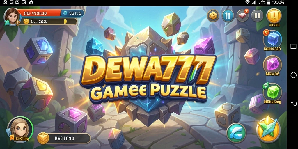 Screenshot menunjukkan gameplay DEWA777 yang penuh tantangan Puzzle.