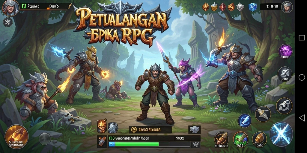 Gambaran gameplay RPG yang mendalam dan penuh aksi.