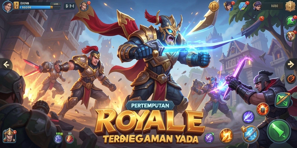 Screenshot utama ID098 menampilkan aksi seru dalam permainan Battle Royale.
