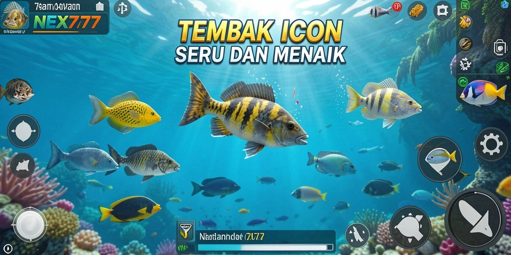 Gameplay seru dalam NEX777 yang penuh aksi menembak ikan.