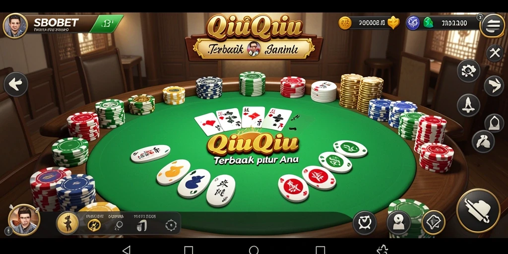 Screenshot utama SBOBET menampilkan gameplay QiuQiu yang seru.
