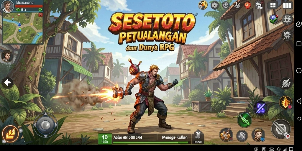 Tampilan gameplay <strong>SESETOTO</strong> yang mendebarkan dalam genre RPG.