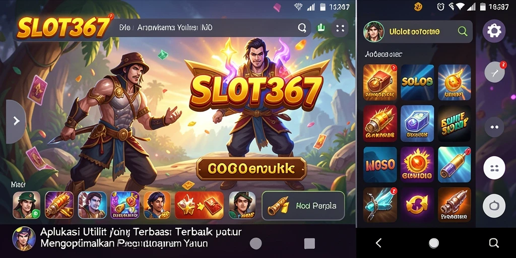 Screenshot utama SLOT367 menampilkan fitur-fitur utility yang membantu pengguna.