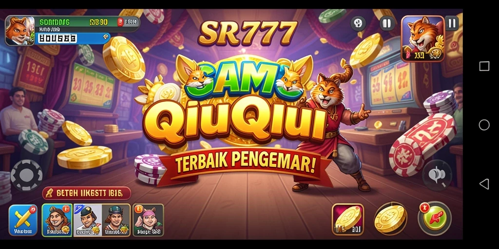 Screenshot gameplay SR777 menampilkan keseruan bermain QiuQiu.