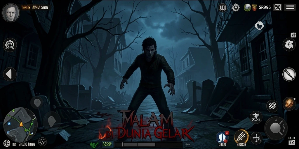 Tampilan gameplay horror SR996 yang mendebarkan dan mencekam.
