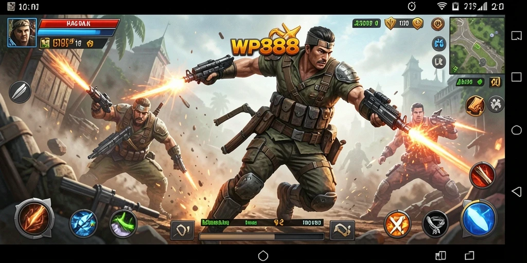 Gameplay WP888 yang intens dan mendebarkan dalam aksi penuh.